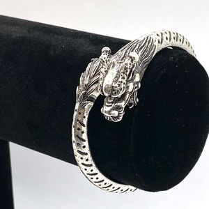 Lucky Brand Dragon Cuff Bangle Bracelet 6.5”